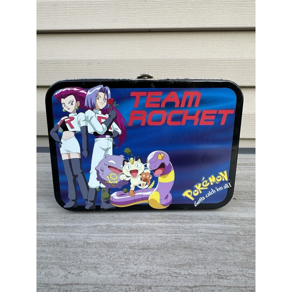 Vintage Pokemon Pokémon Team Rocket Tin Lunch Box 1999 Collectible
